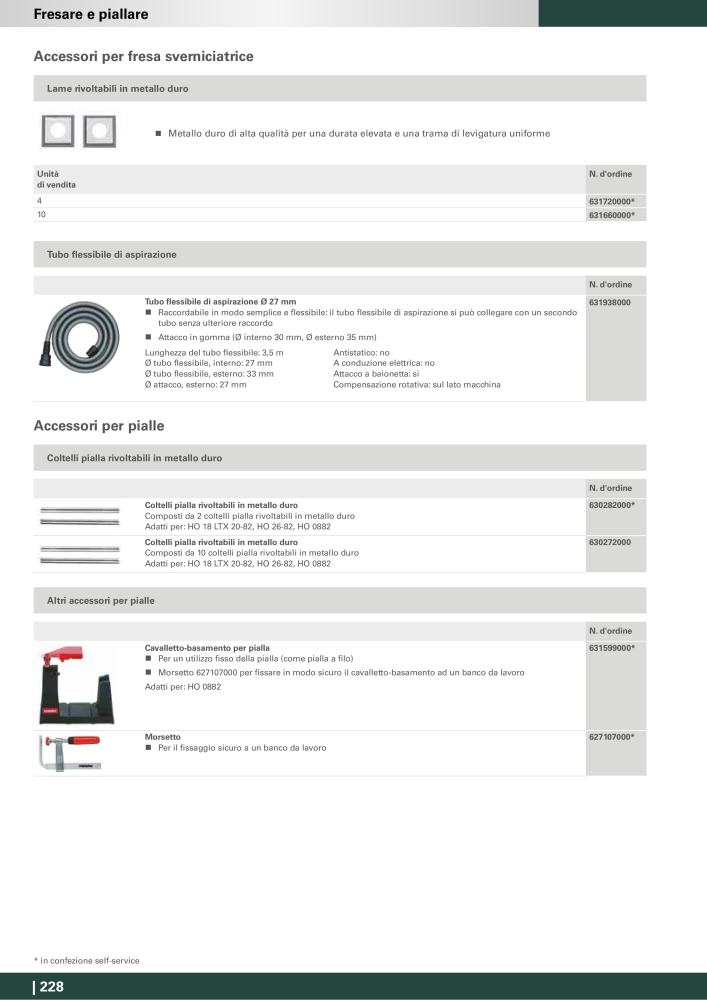 Metabo - Accessori Nb. : 20993 - Page 228