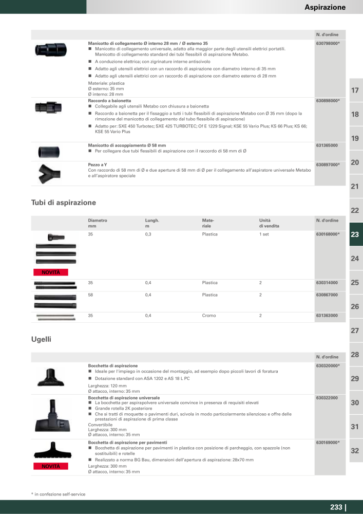 Metabo - Accessori n.: 20993 - Pagina 233