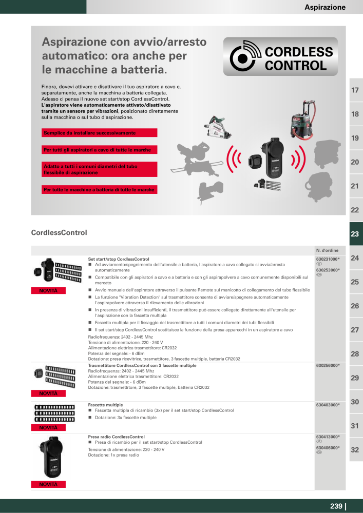 Metabo - Accessori NO.: 20993 - Page 239