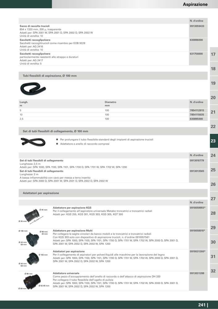 Metabo - Accessori NO.: 20993 - Page 241