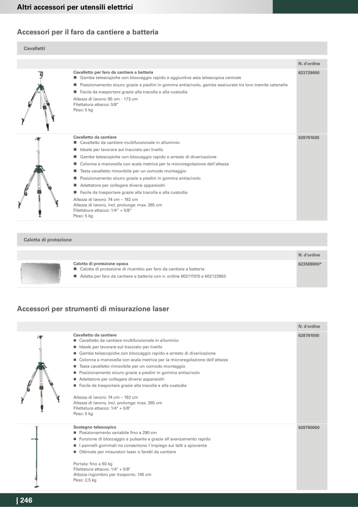 Metabo - Accessori NO.: 20993 - Page 246