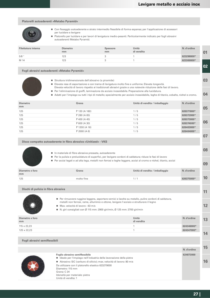 Metabo - Accessori n.: 20993 - Pagina 27