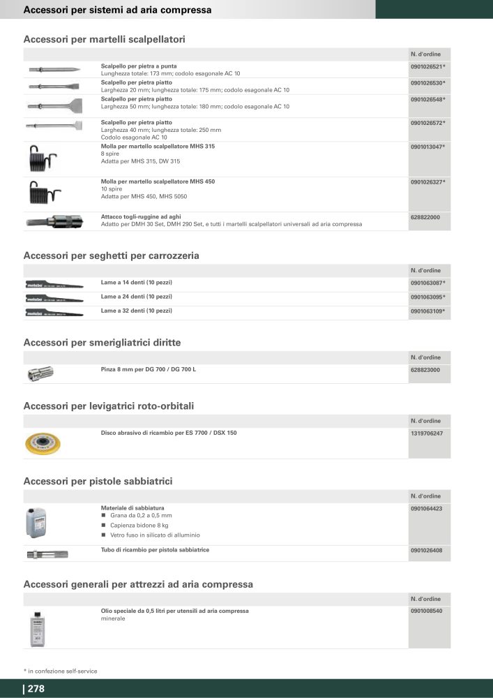 Metabo - Accessori n.: 20993 - Pagina 278