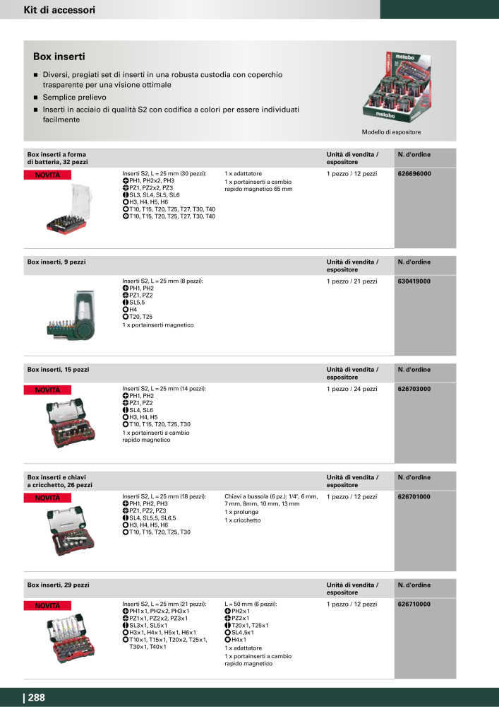 Metabo - Accessori n.: 20993 - Pagina 288