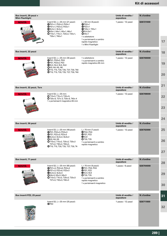 Metabo - Accessori NR.: 20993 - Pagina 289