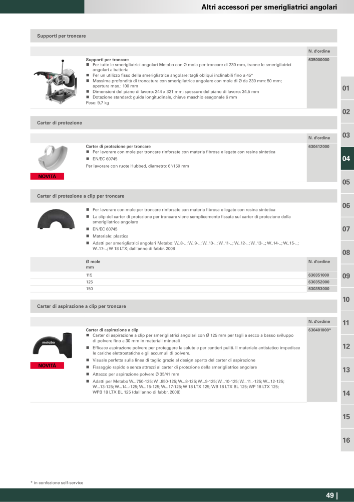 Metabo - Accessori NR.: 20993 - Pagina 49