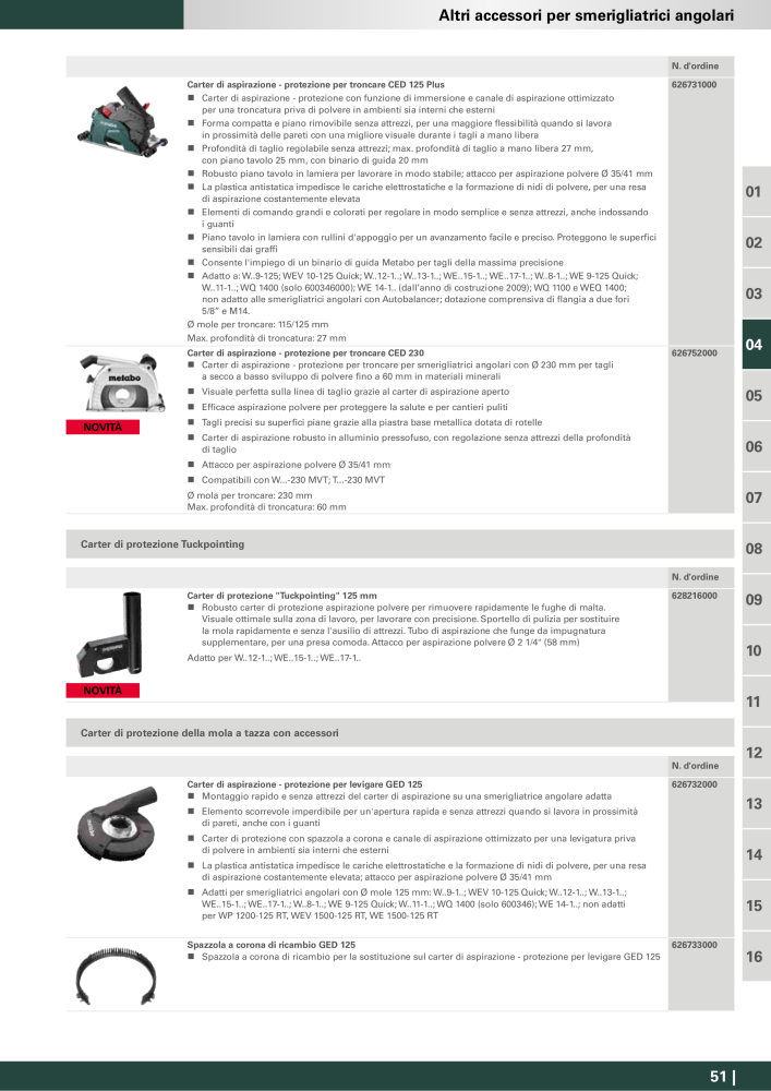 Metabo - Accessori n.: 20993 - Pagina 51