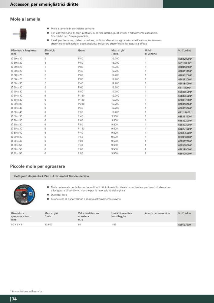 Metabo - Accessori n.: 20993 - Pagina 74