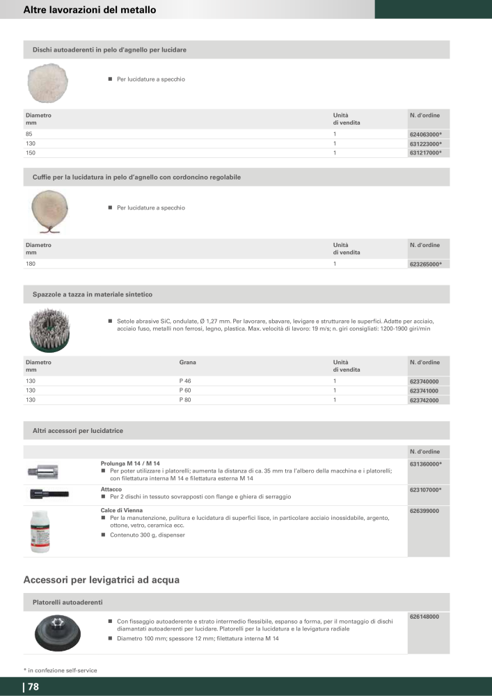 Metabo - Accessori Nb. : 20993 - Page 78