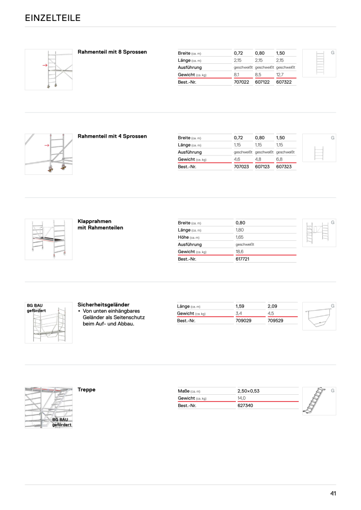 Hymer - Gerüste Nb. : 21012 - Page 41