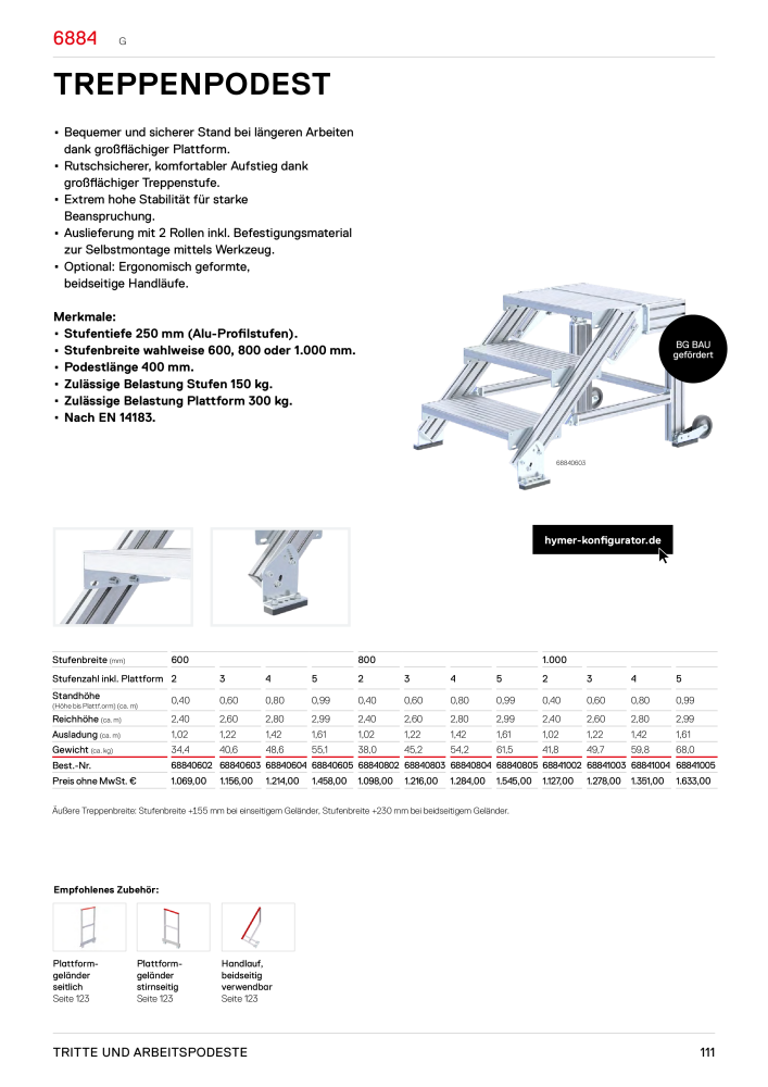 Hymer - Leitern und Tritte NO.: 21016 - Page 111