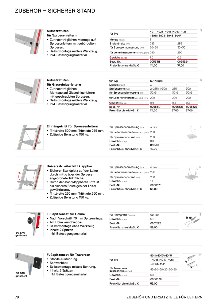 Hymer - Leitern und Tritte Nb. : 21016 - Page 78