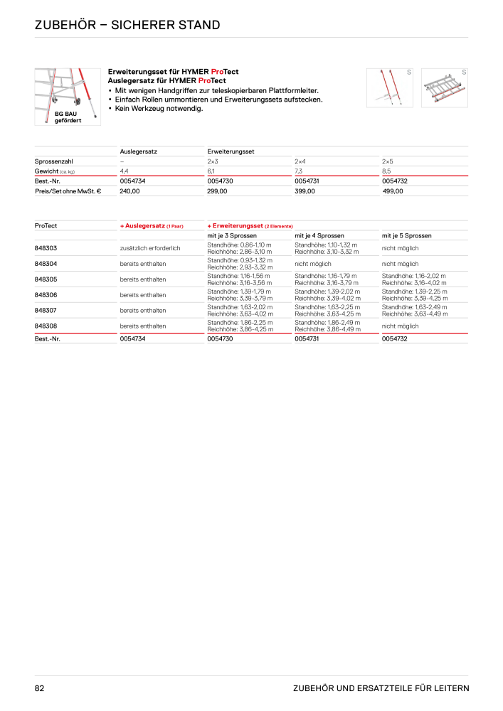 Hymer - Leitern und Tritte NR.: 21016 - Seite 82