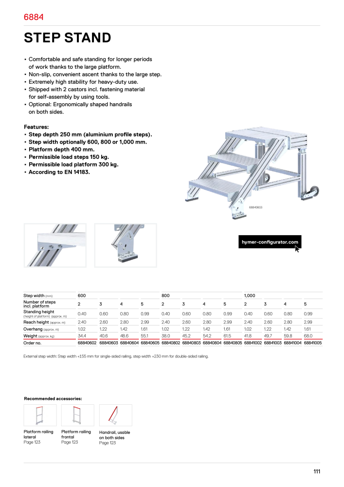 Hymer - Ladders and steps NO.: 21017 - Page 111