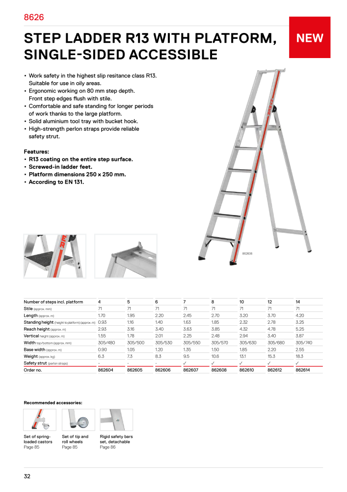 Hymer - Ladders and steps NEJ.: 21017 - Sida 32