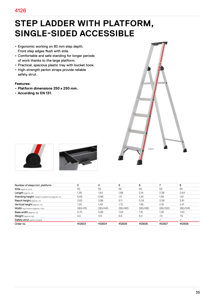 Hymer - Ladders and steps NEJ.: 21017 - Sida 35