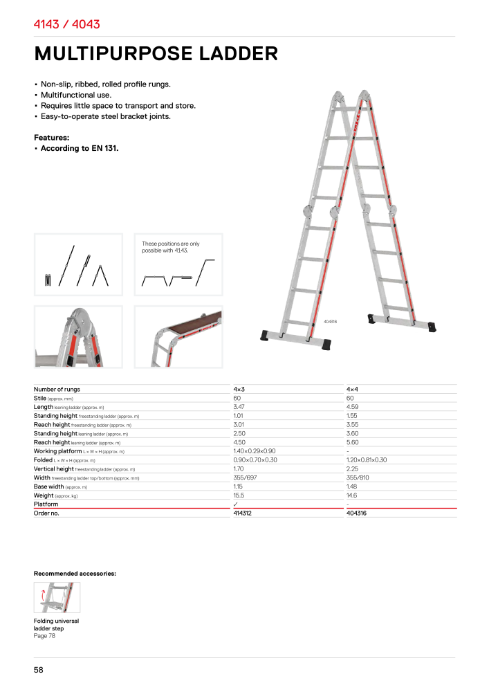 Hymer - Ladders and steps NR.: 21017 - Seite 58