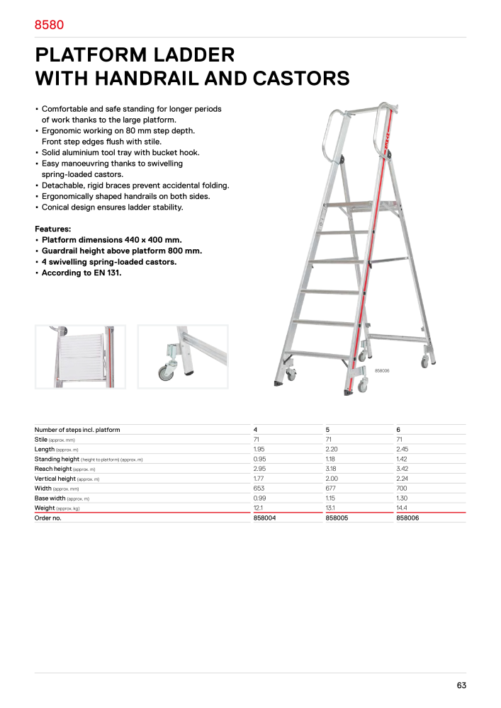 Hymer - Ladders and steps Nb. : 21017 - Page 63