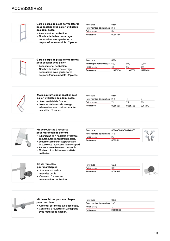 Hymer - Échelles et marches Nb. : 21018 - Page 119