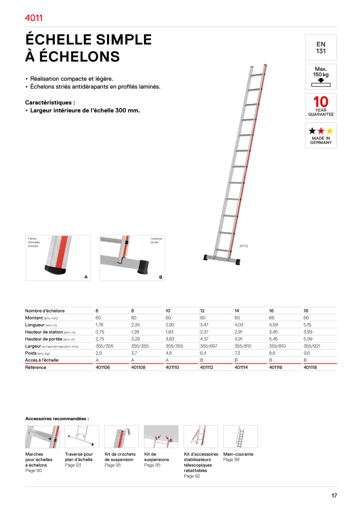 Hymer - Échelles et marches Nb. : 21018 - Page 17