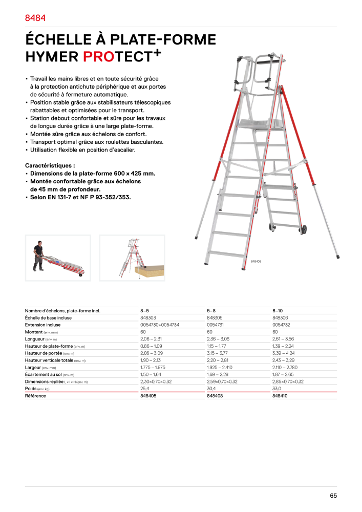 Hymer - Échelles et marches Nb. : 21018 - Page 65