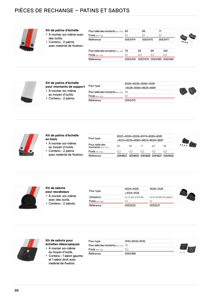 Hymer - Échelles et marches Nb. : 21018 - Page 86