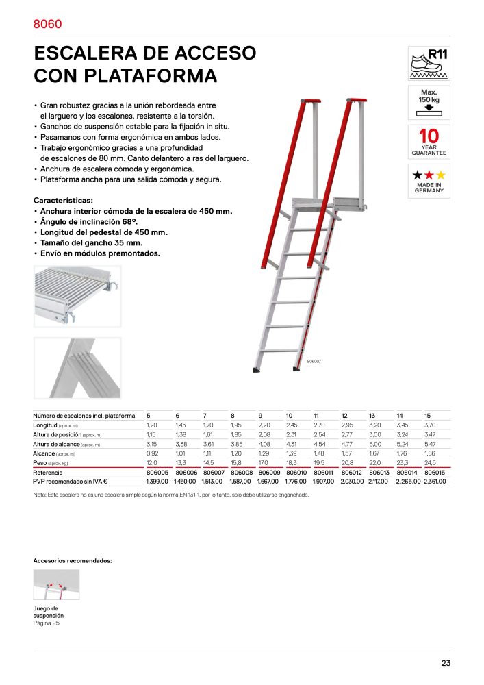 Hymer - Escaleras y escalones Nº: 21019 - Página 23