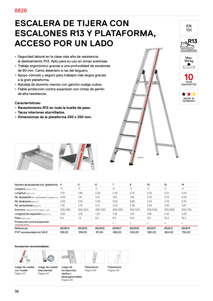 Hymer - Escaleras y escalones Nº: 21019 - Página 38