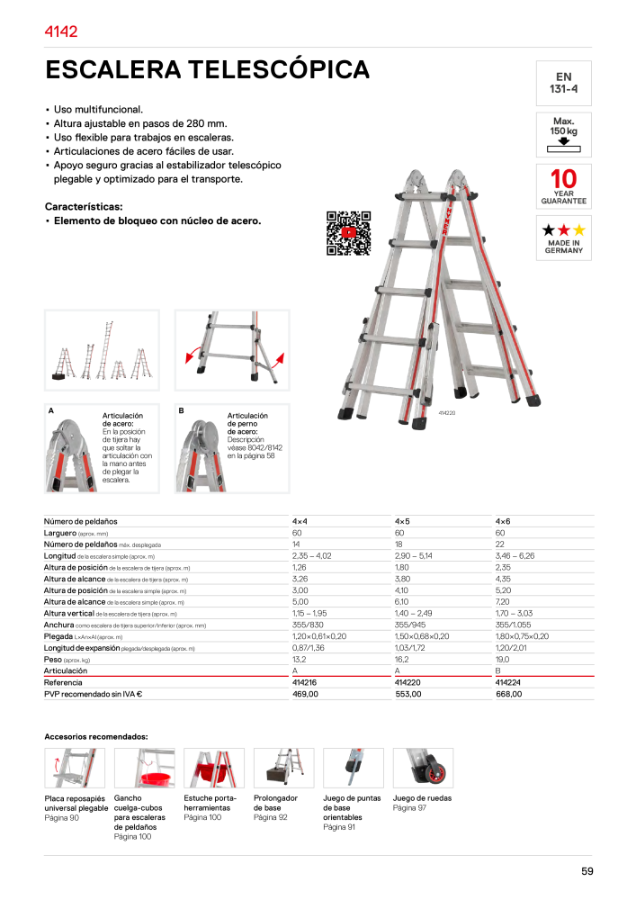 Hymer - Escaleras y escalones Nº: 21019 - Página 59