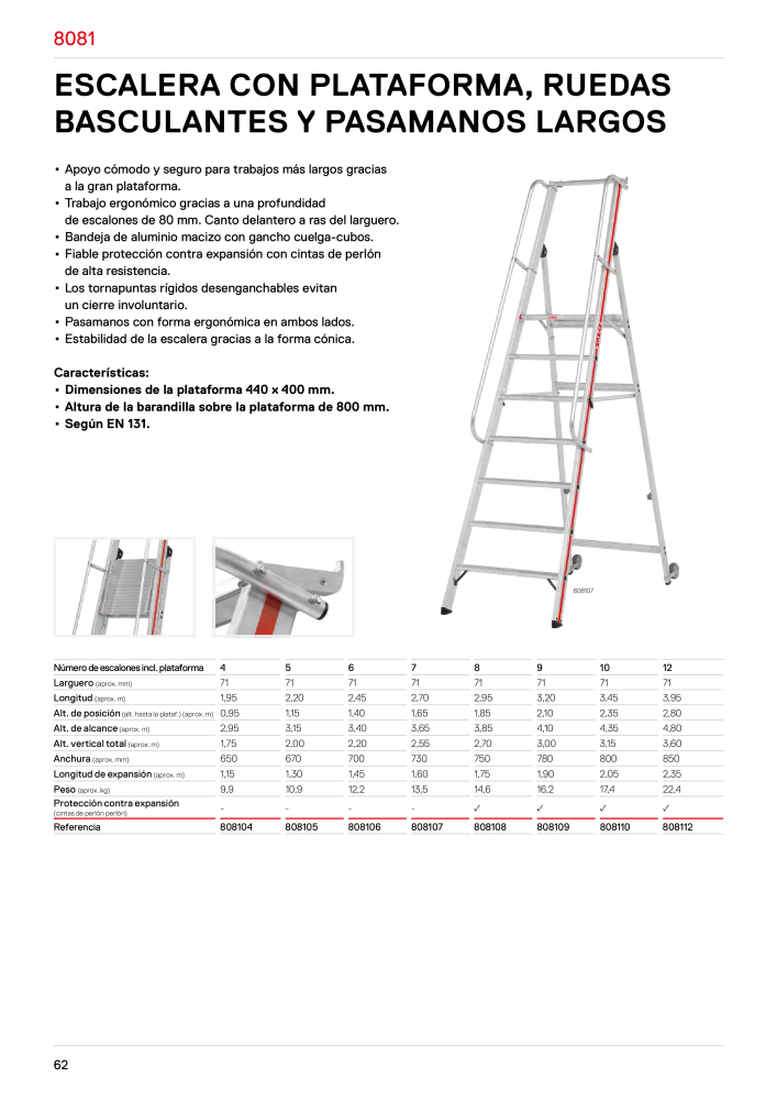 Hymer - Escaleras y escalones NO.: 21019 - Page 62