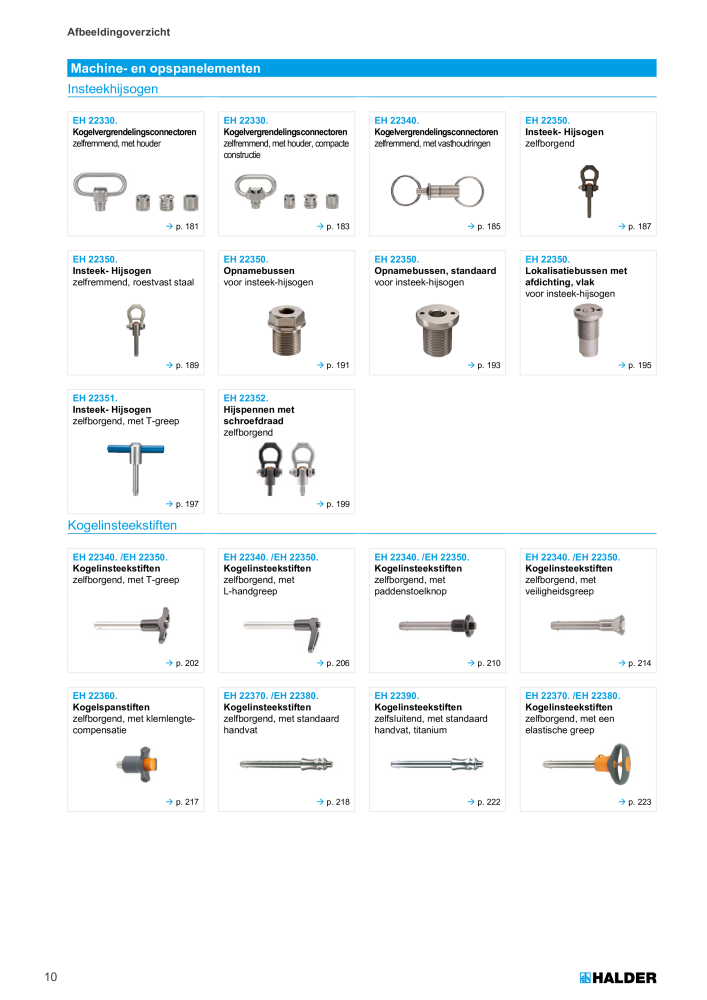 HALDER Hoofdcatalogus Normdelen NR.: 21021 - Pagina 10