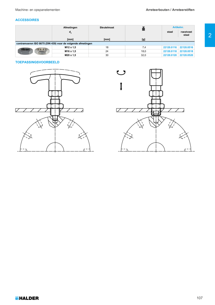 HALDER Hoofdcatalogus Normdelen NR.: 21021 - Pagina 107