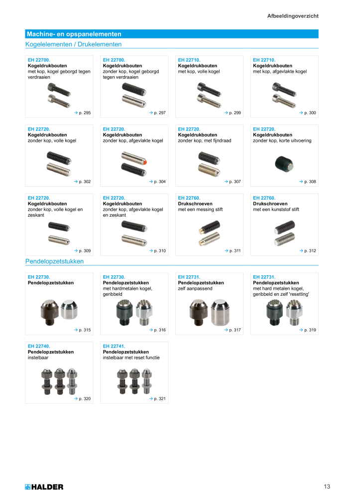 HALDER Hoofdcatalogus Normdelen NR.: 21021 - Pagina 13
