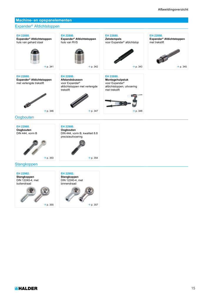 HALDER Hoofdcatalogus Normdelen NR.: 21021 - Pagina 15