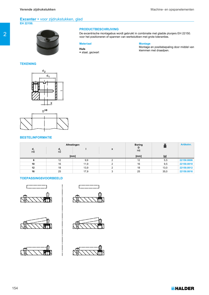 HALDER Hoofdcatalogus Normdelen NR.: 21021 - Pagina 154