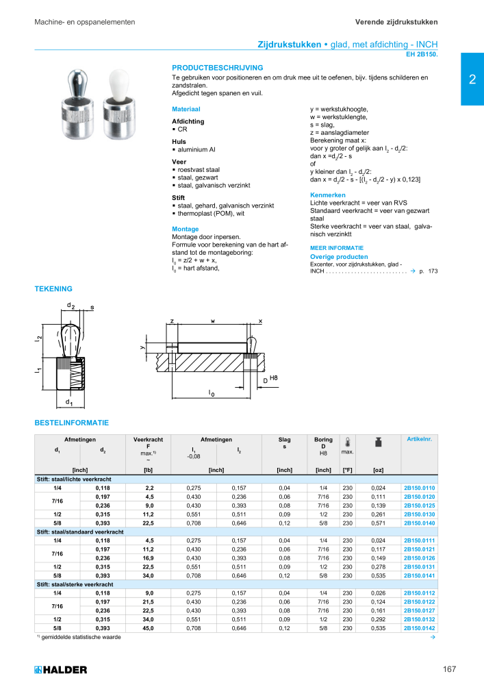 HALDER Hoofdcatalogus Normdelen NR.: 21021 - Pagina 167