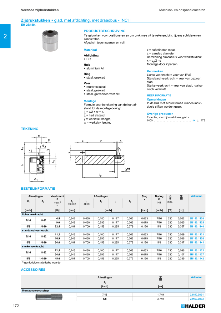 HALDER Hoofdcatalogus Normdelen NR.: 21021 - Pagina 172