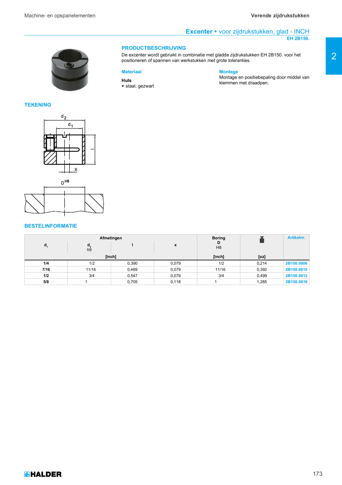 HALDER Hoofdcatalogus Normdelen NR.: 21021 - Pagina 173