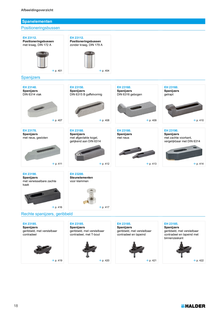 HALDER Hoofdcatalogus Normdelen NR.: 21021 - Pagina 18
