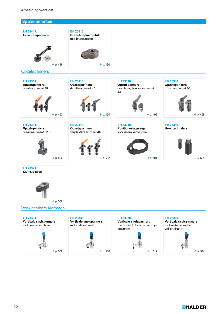 HALDER Hoofdcatalogus Normdelen NR.: 21021 - Pagina 22