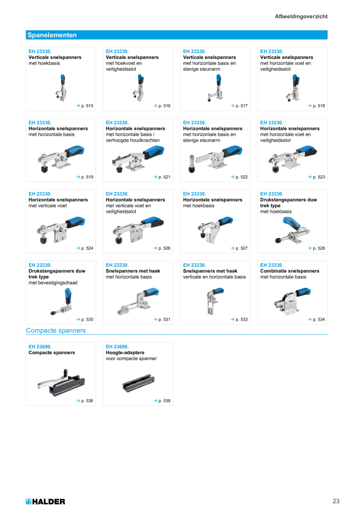 HALDER Hoofdcatalogus Normdelen NR.: 21021 - Pagina 23