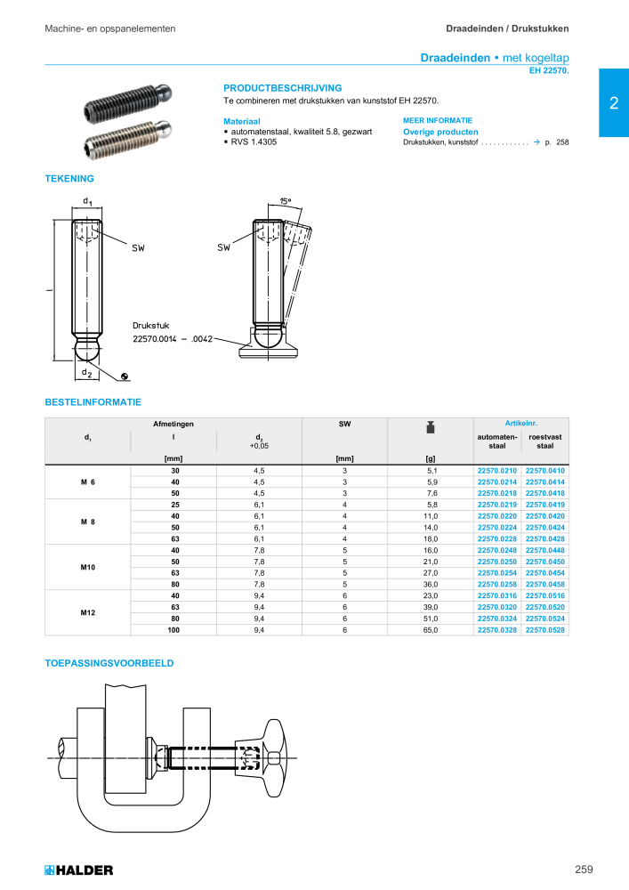 HALDER Hoofdcatalogus Normdelen NR.: 21021 - Pagina 259