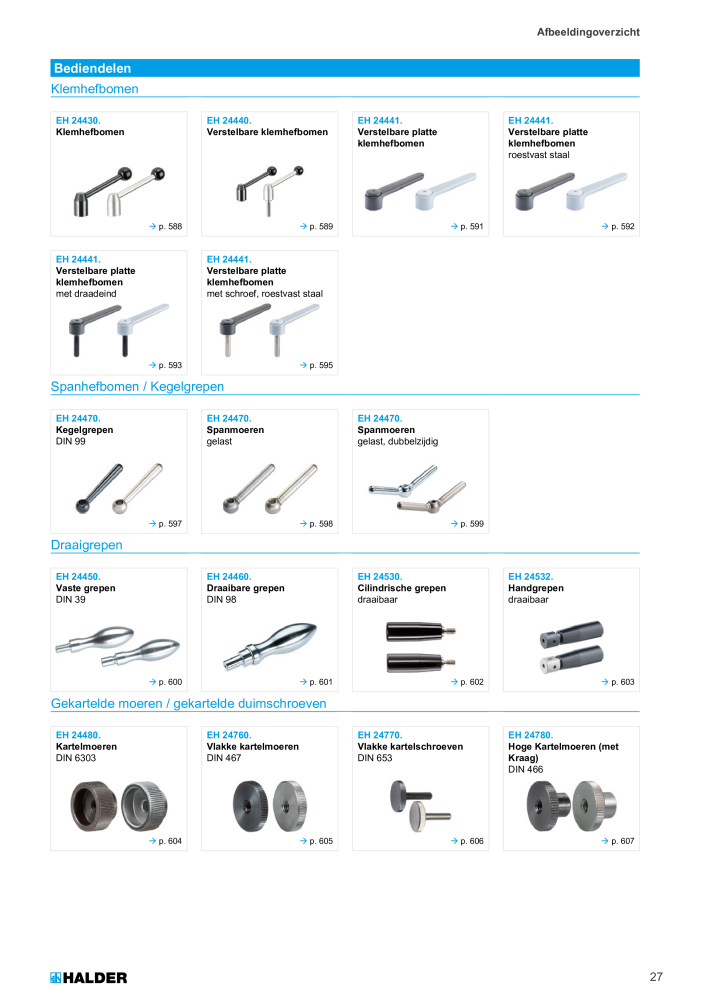 HALDER Hoofdcatalogus Normdelen NR.: 21021 - Pagina 27