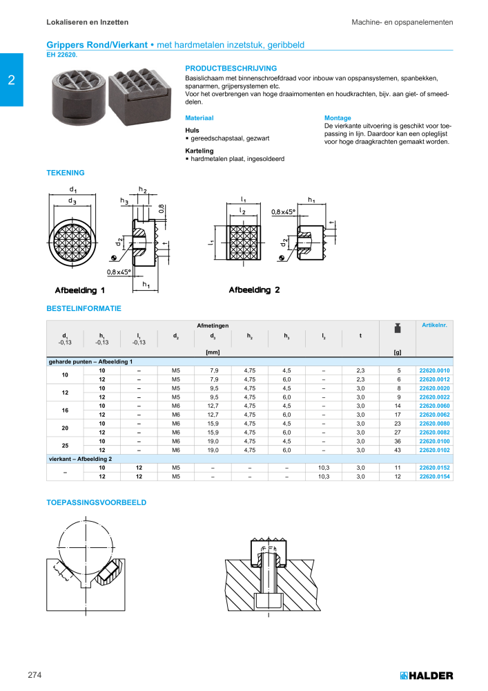 HALDER Hoofdcatalogus Normdelen NR.: 21021 - Pagina 274