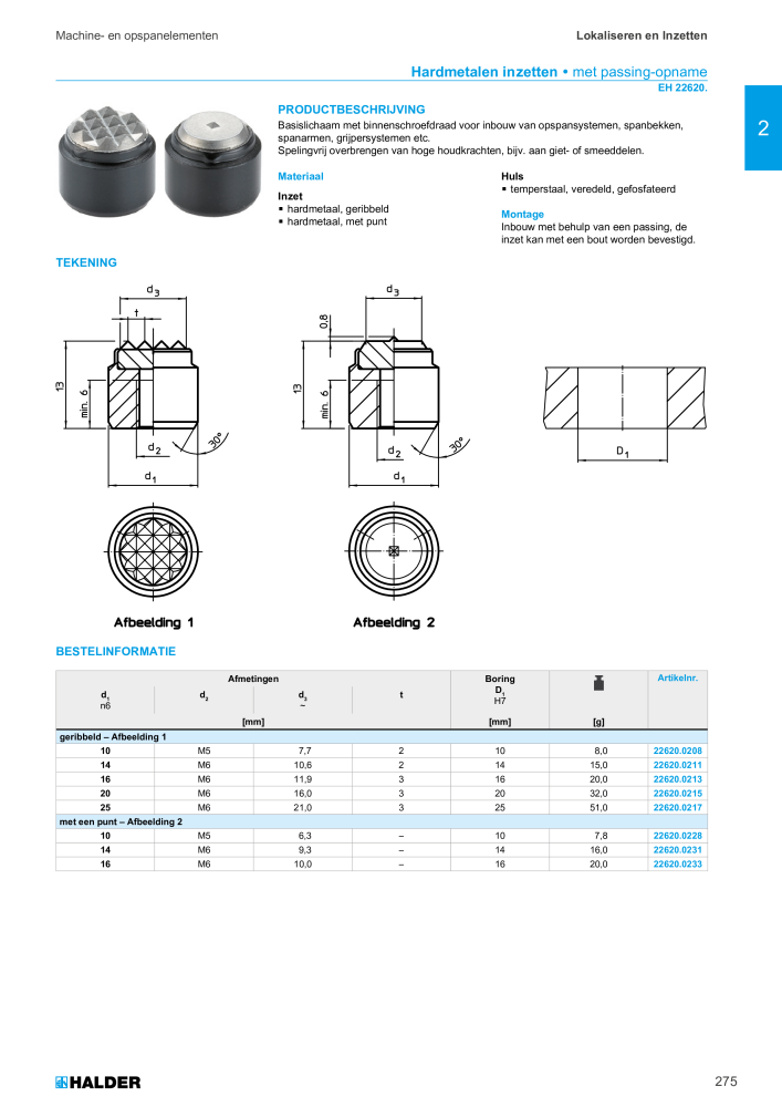 HALDER Hoofdcatalogus Normdelen NR.: 21021 - Pagina 275