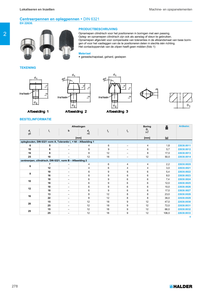 HALDER Hoofdcatalogus Normdelen NR.: 21021 - Pagina 278