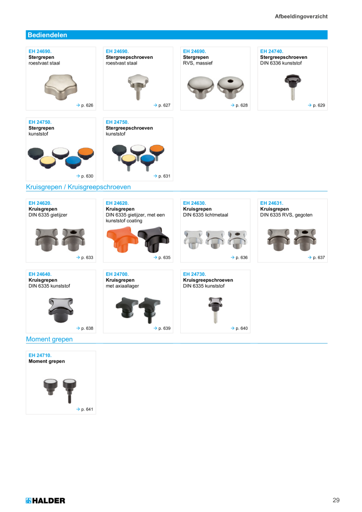 HALDER Hoofdcatalogus Normdelen NR.: 21021 - Pagina 29
