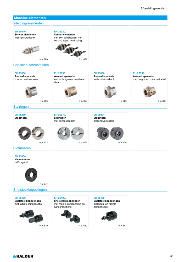 HALDER Hoofdcatalogus Normdelen NR.: 21021 - Pagina 31