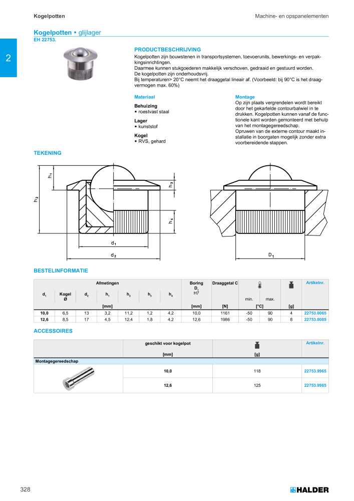 HALDER Hoofdcatalogus Normdelen NR.: 21021 - Pagina 328