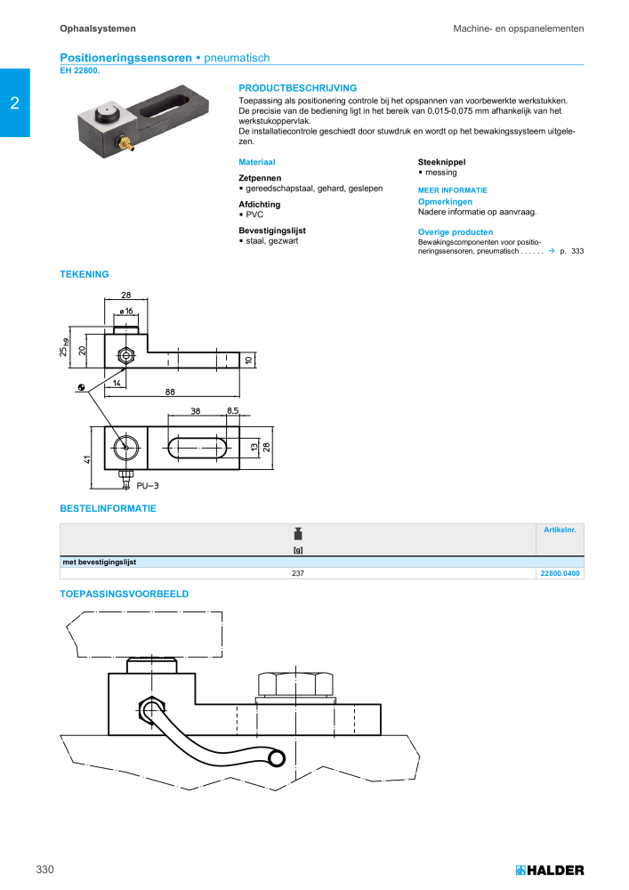 HALDER Hoofdcatalogus Normdelen Nº: 21021 - Página 330